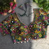 Rk Blouse Heavy Italian Silk With Gamthi & Shell Lace Pattern Blouses Wholesalers In India